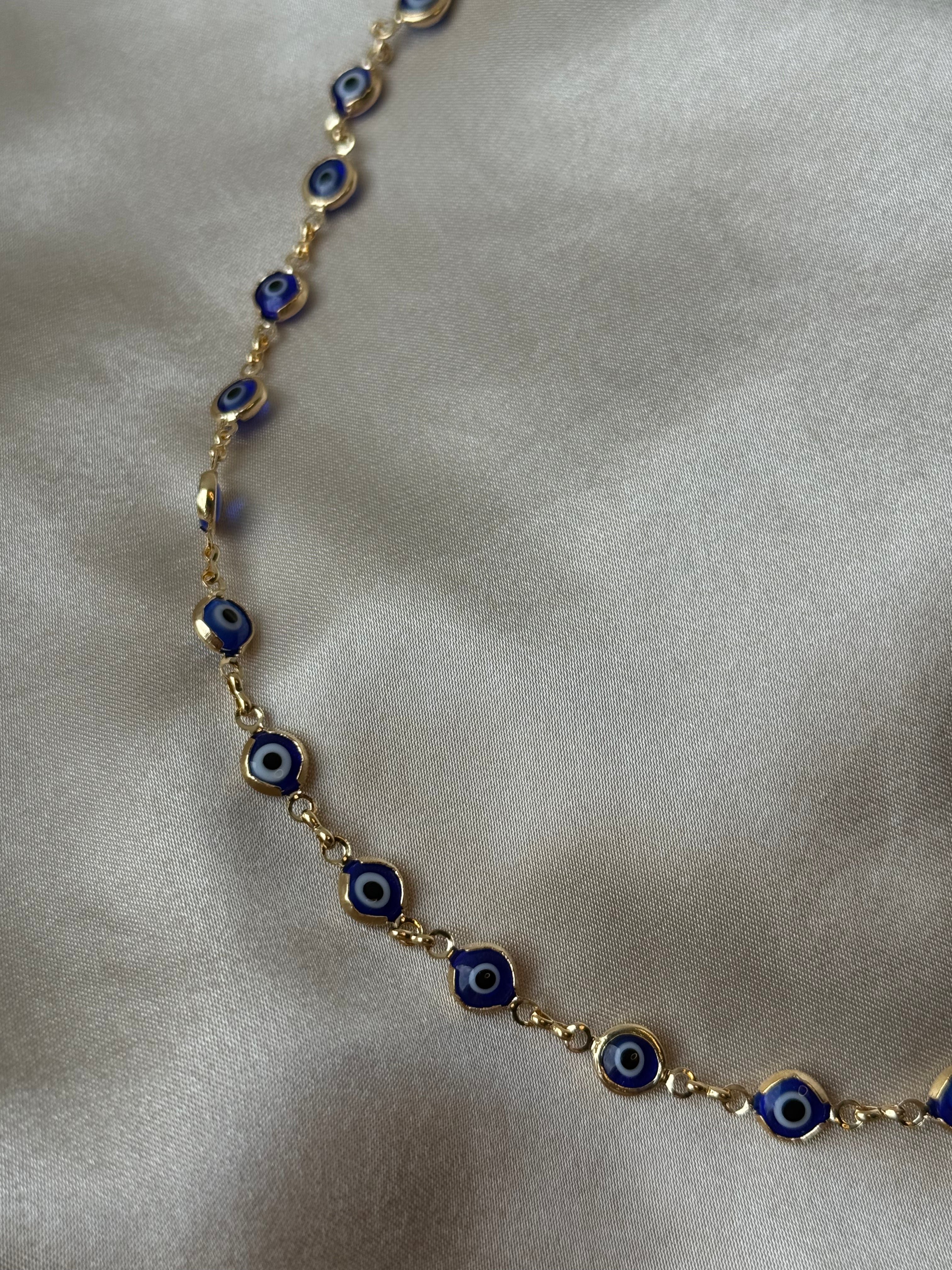 Navy Lucky Eye Necklace