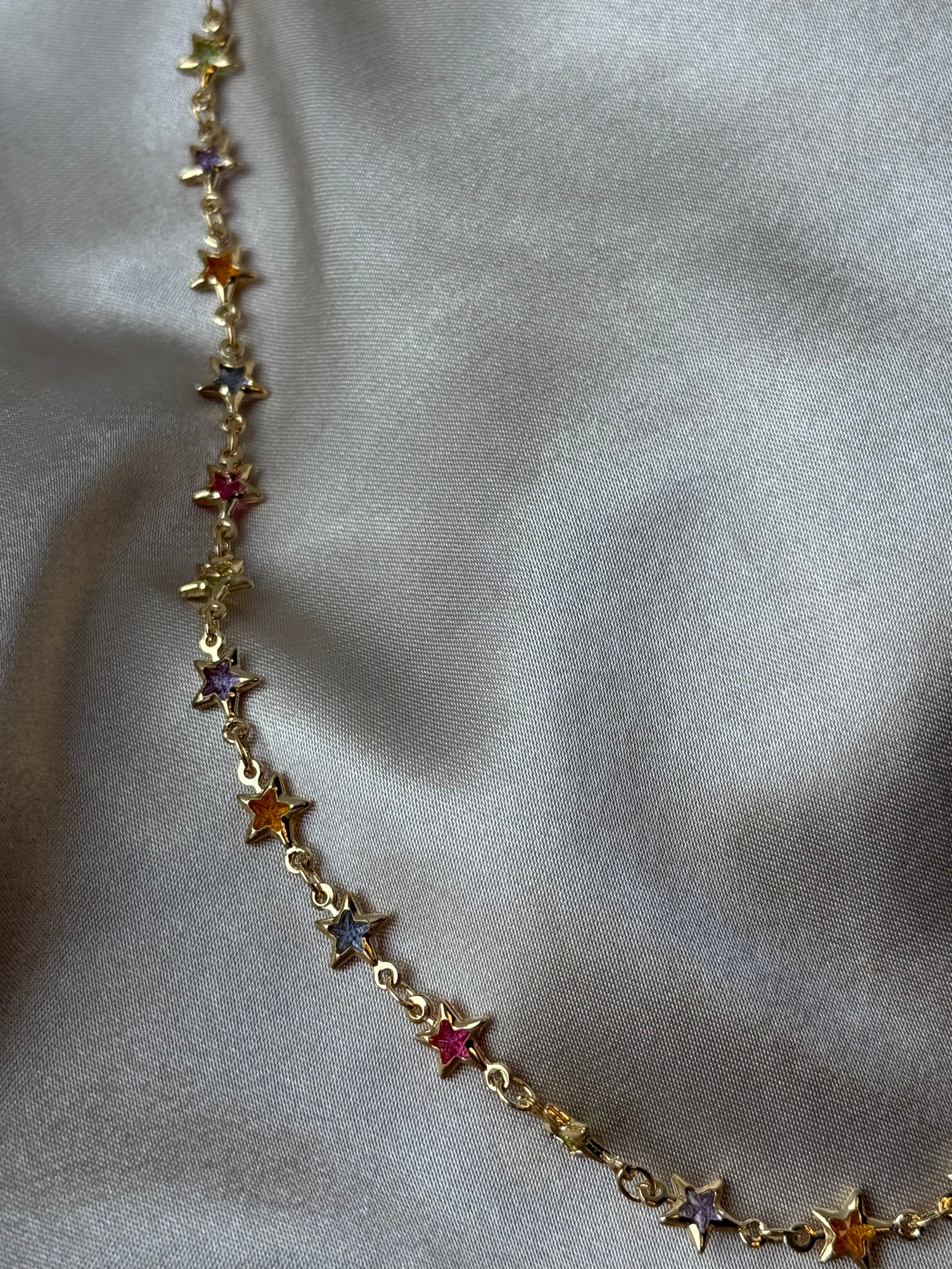 Multicolor Star Necklace