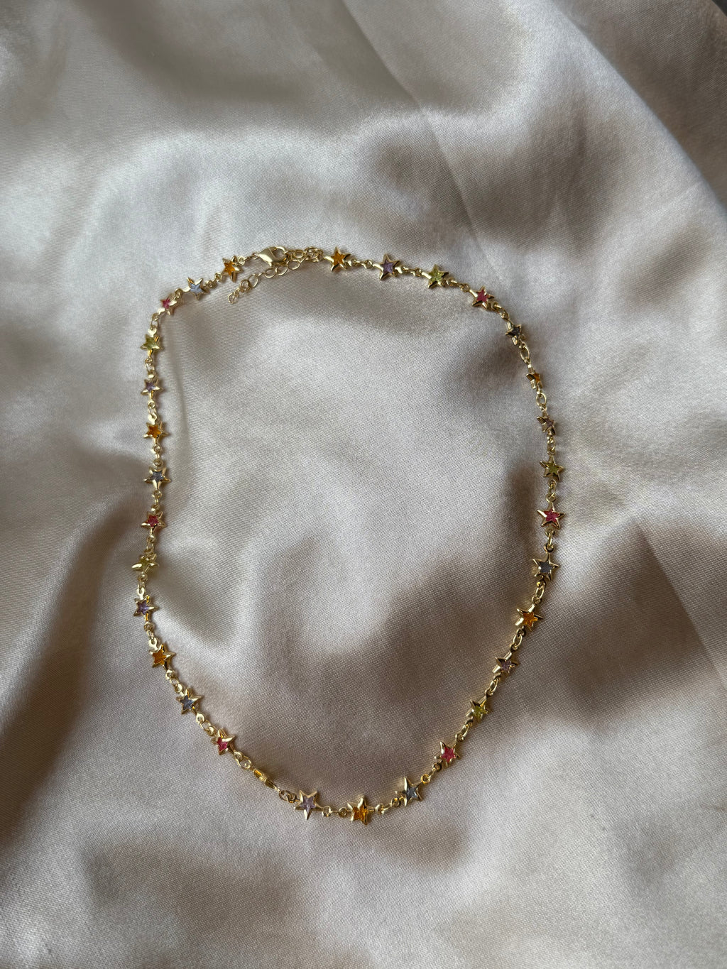 Multicolor Star Necklace