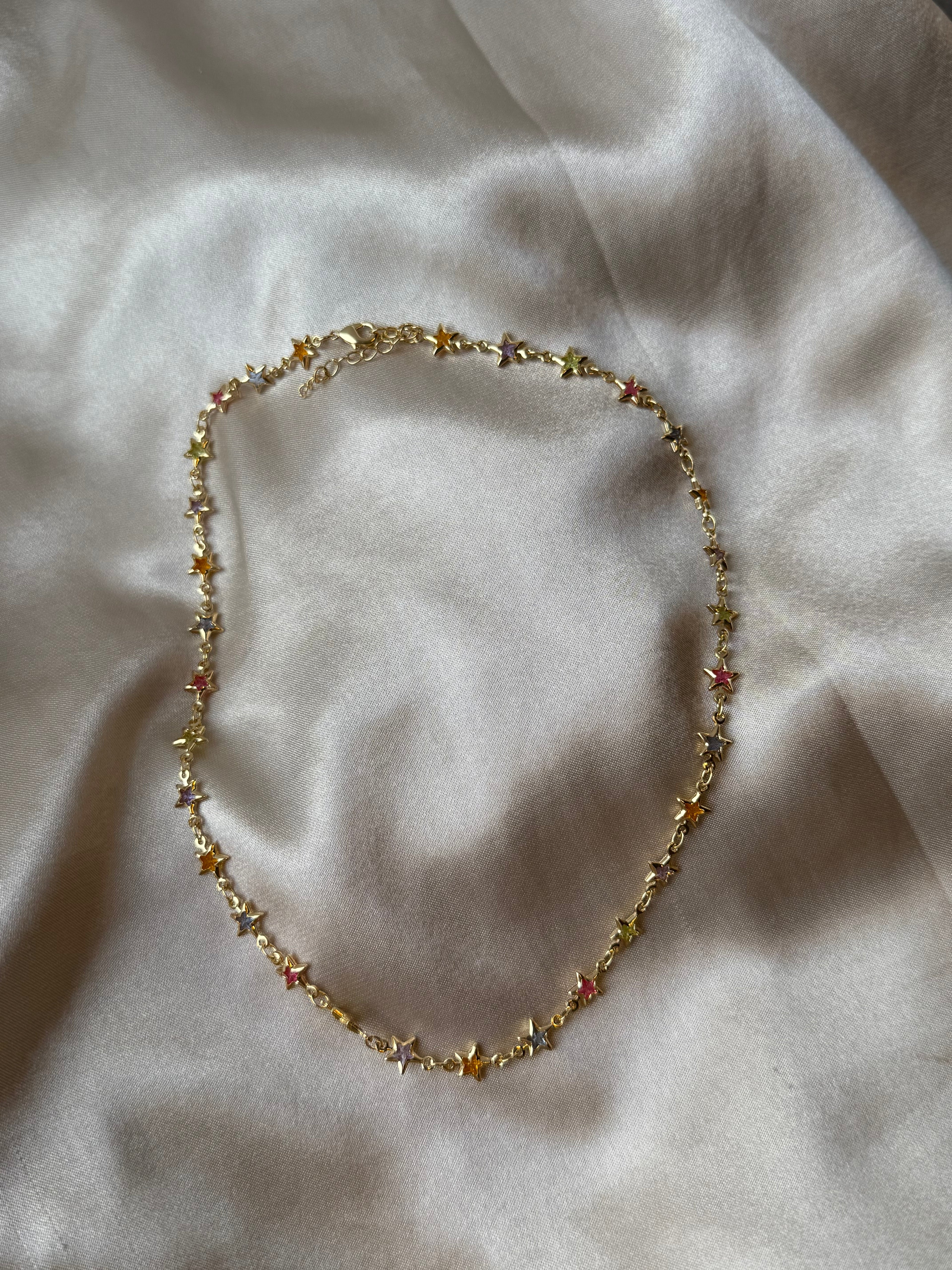 Multicolor Star Necklace