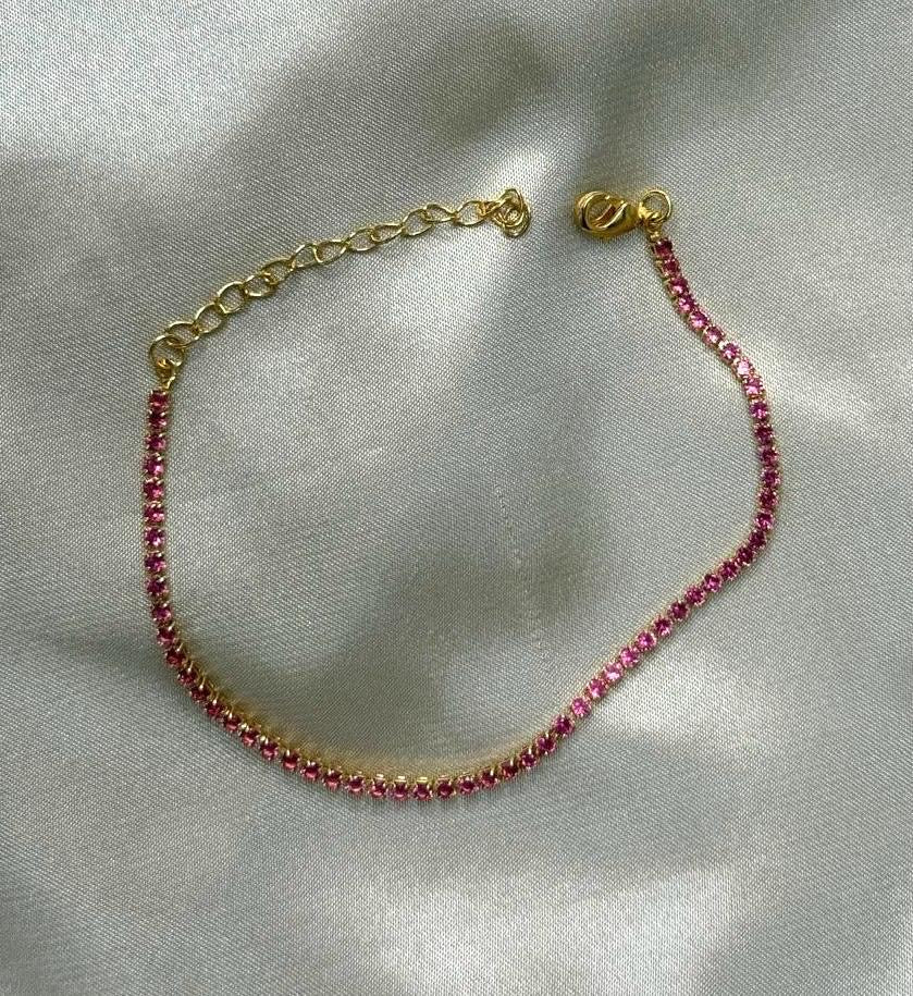 Magenta Tennis Bracelet