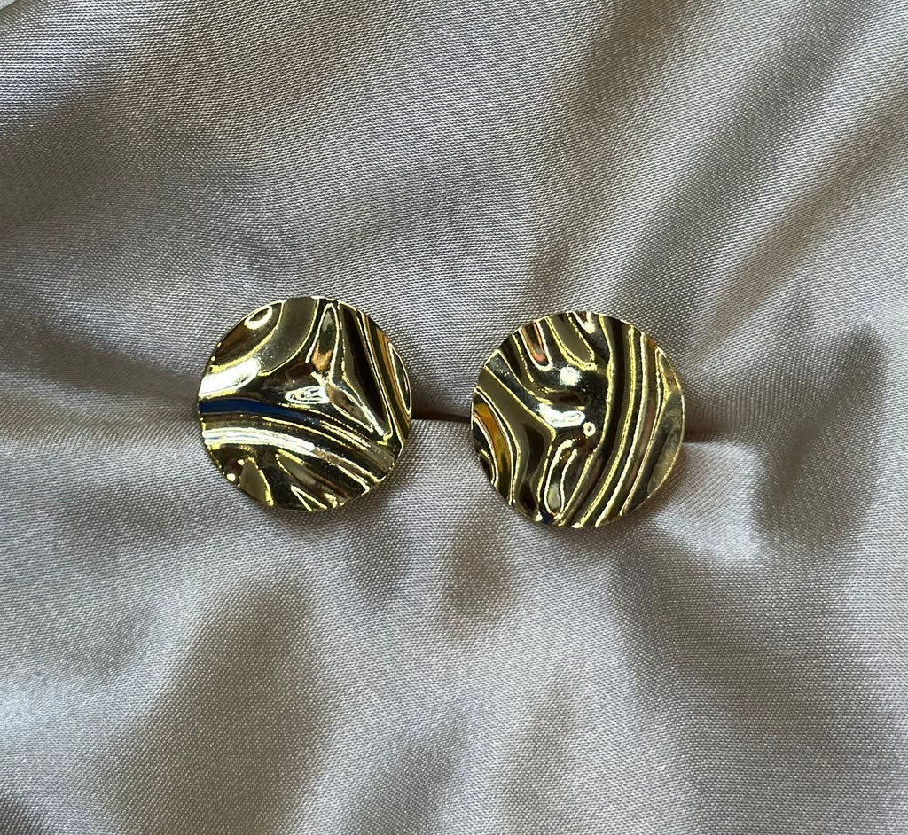 Dented Post Earrings
