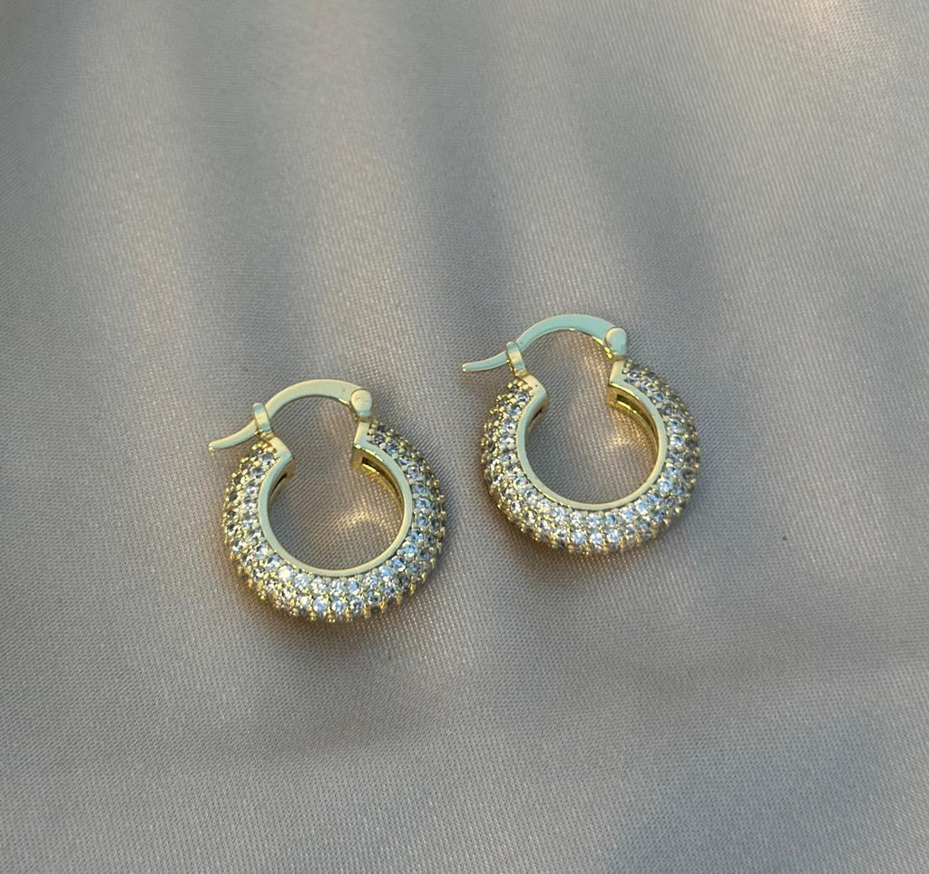Frosted French Lever Hoop Earrings