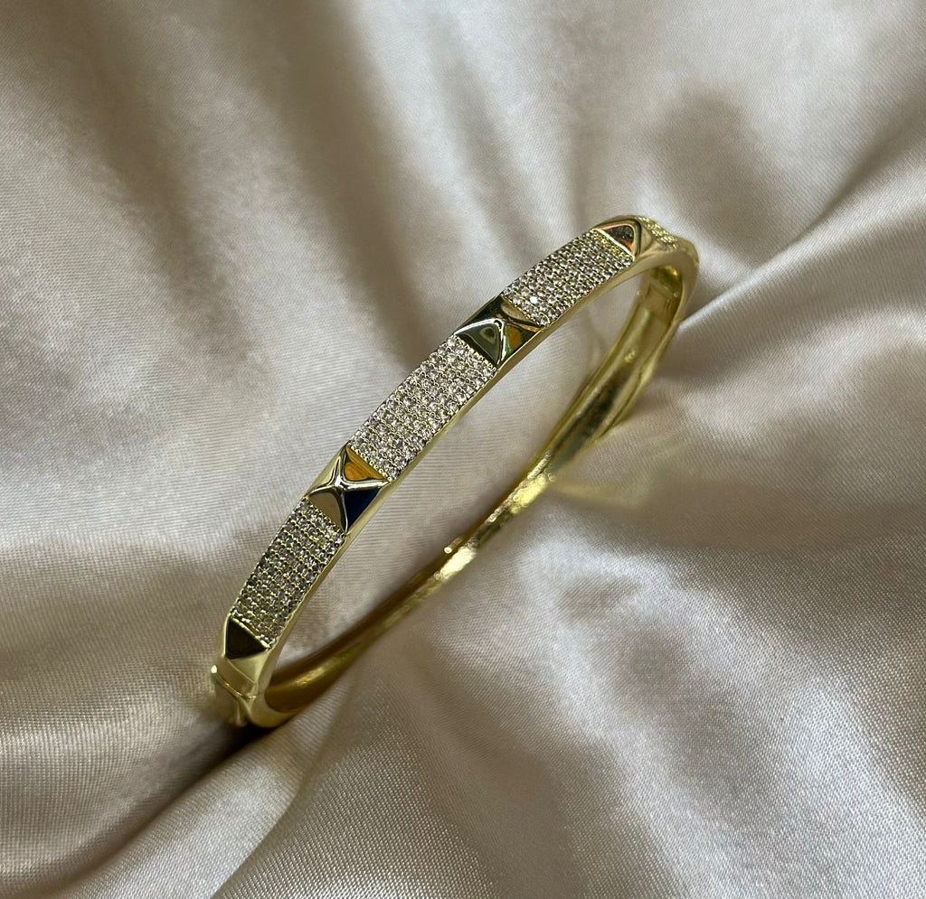 Gold Spike Bangle