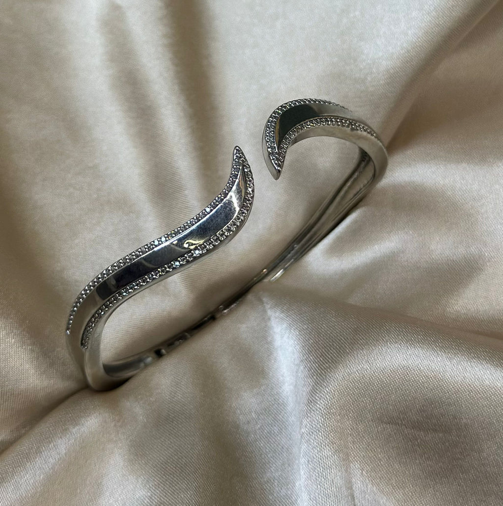Silver Wave Bangle