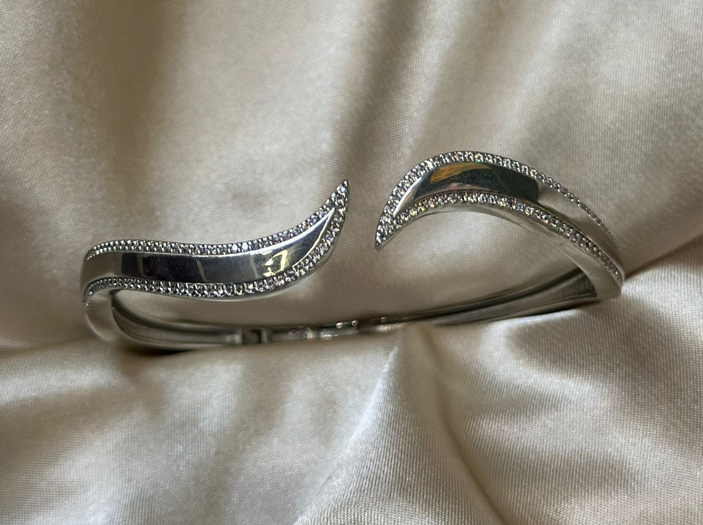 Silver Wave Bangle