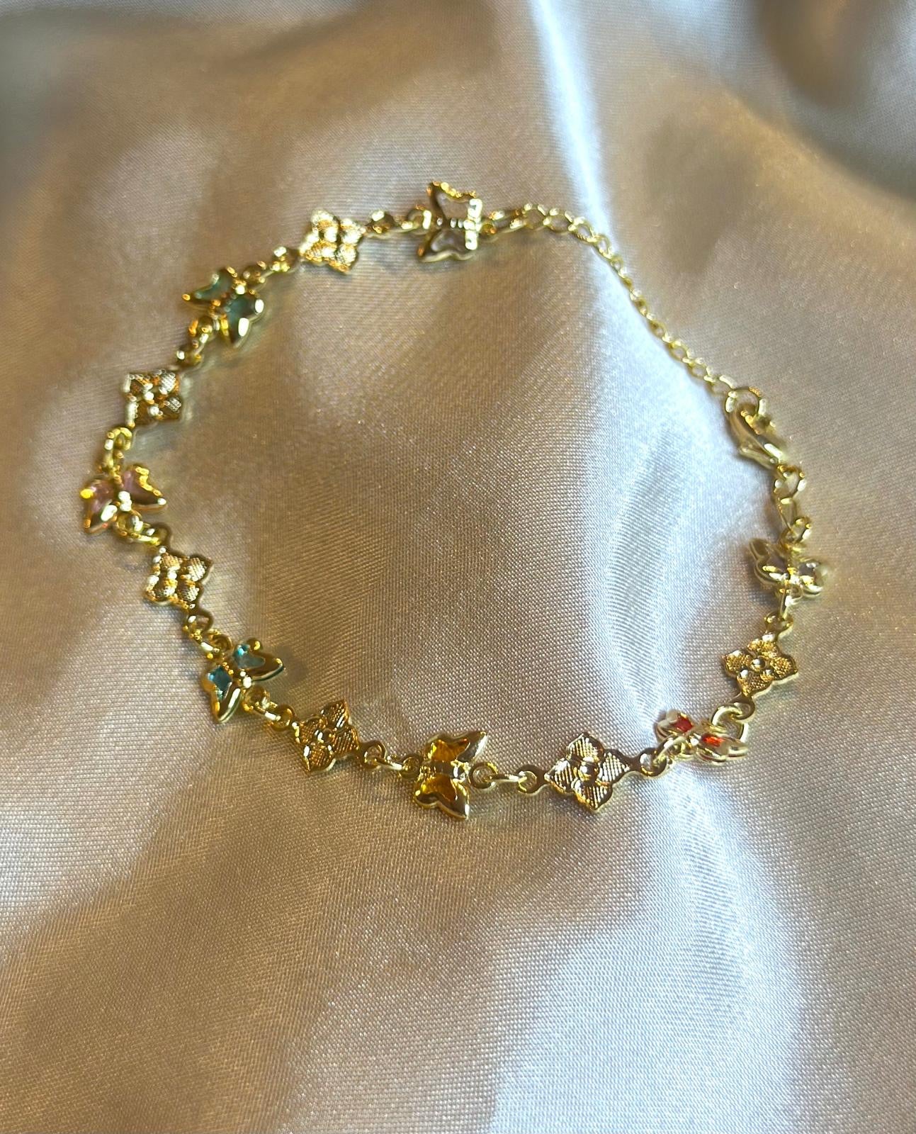 Multicolor Butterfly Bracelet