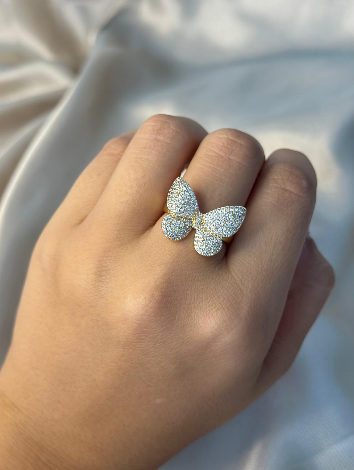 Pave Butterfly RIng