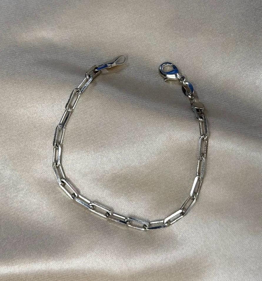 Classic Silver Paperclip Bracelet