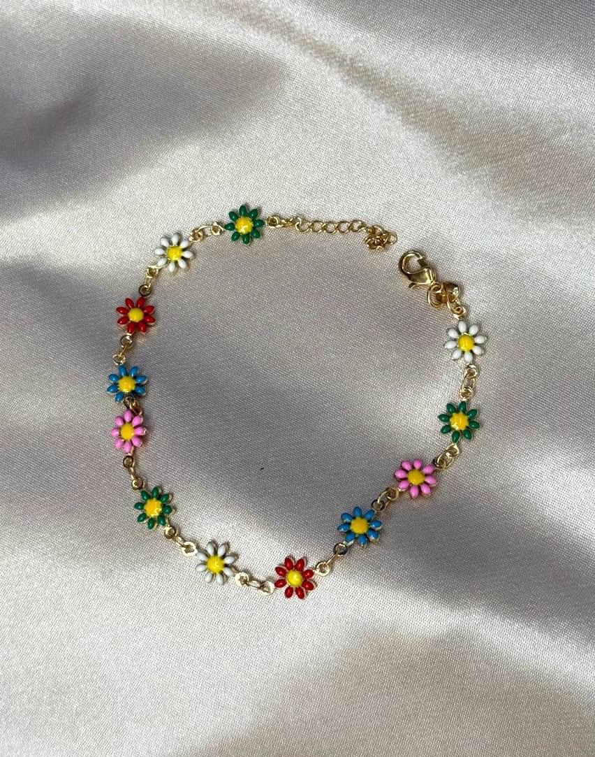 Neon Flower Bracelet