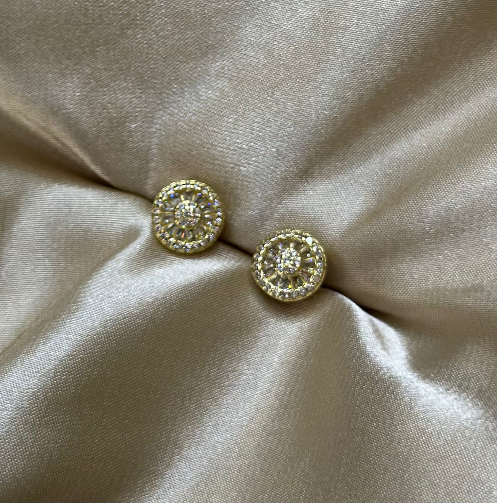 Clear Pizza Stud Earring