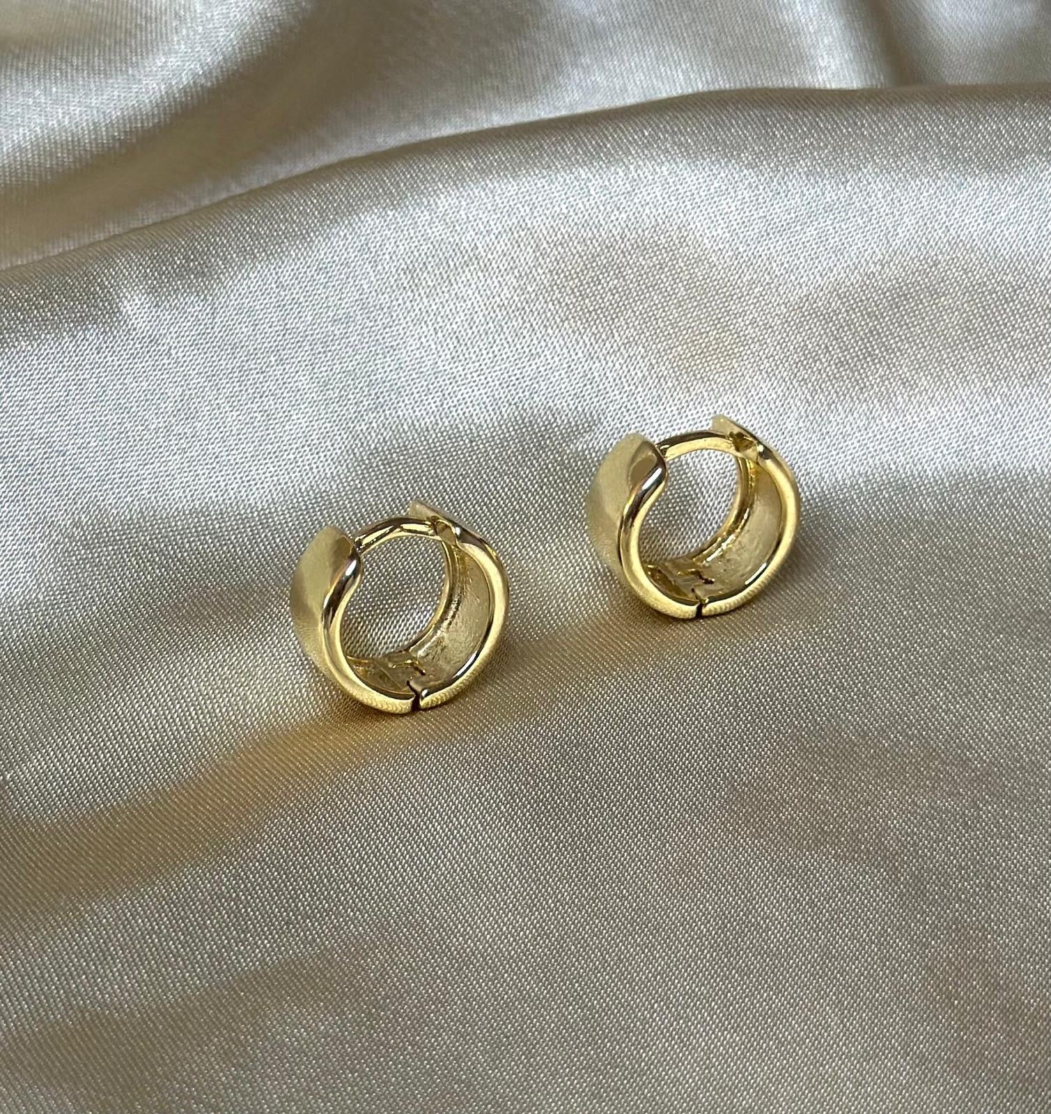 Boxed Huggie Earring