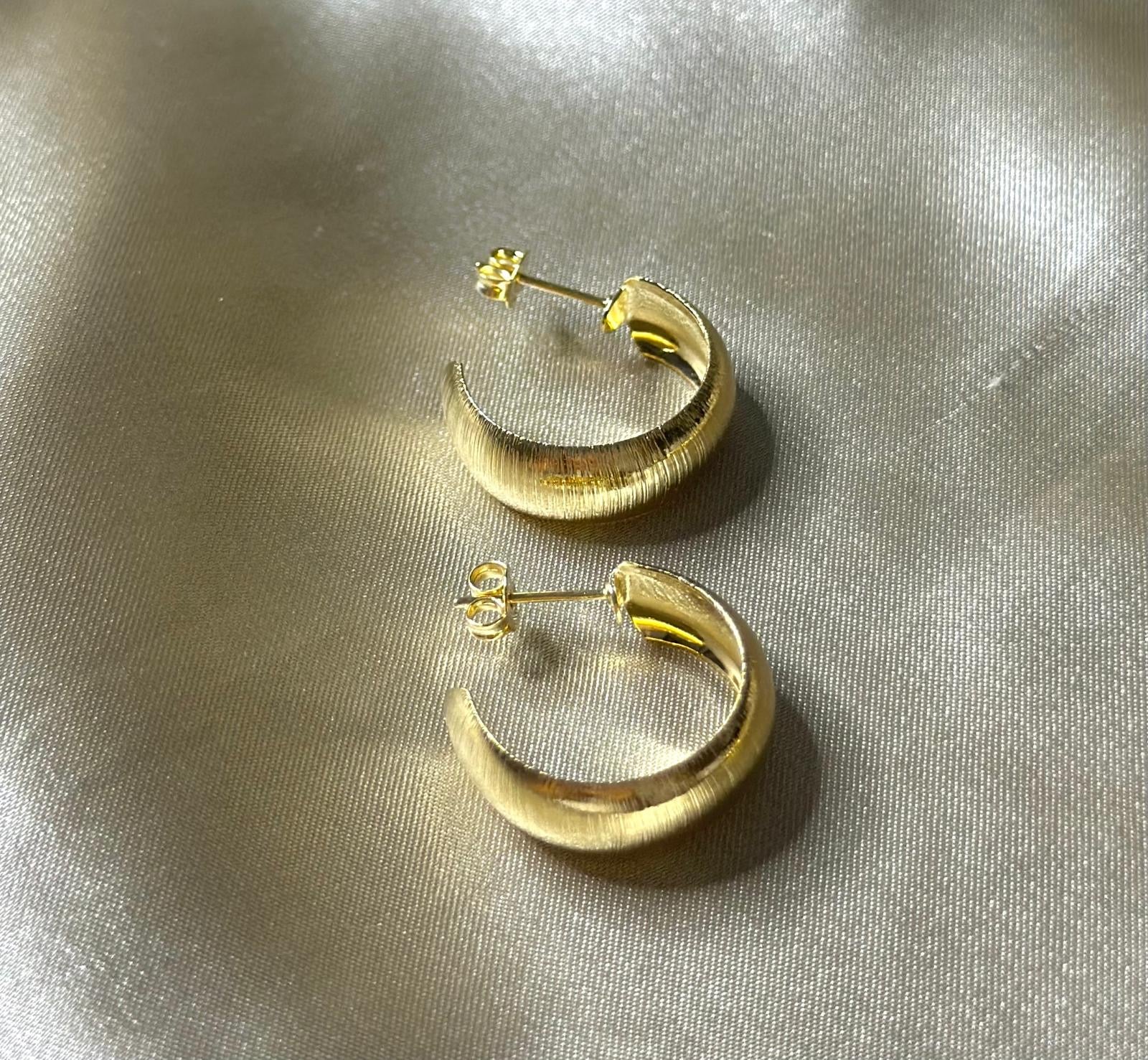 Bamboo Hoop Earrings