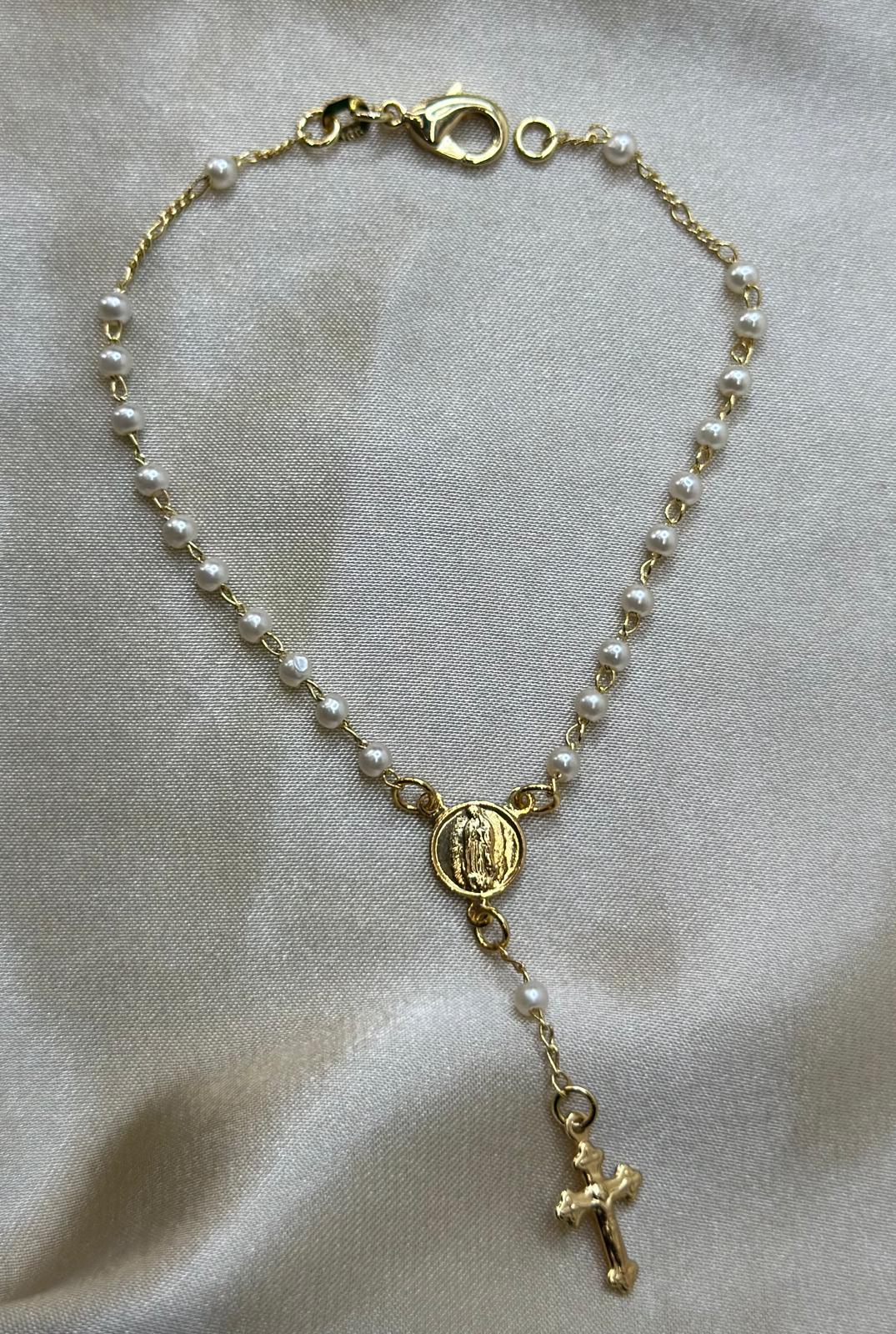 Pearl Rosary Bracelet