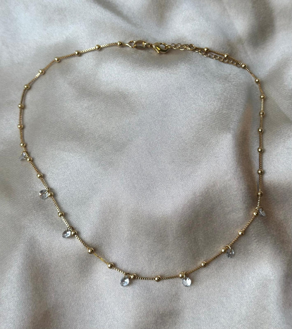 Satellite Drop Choker Necklace