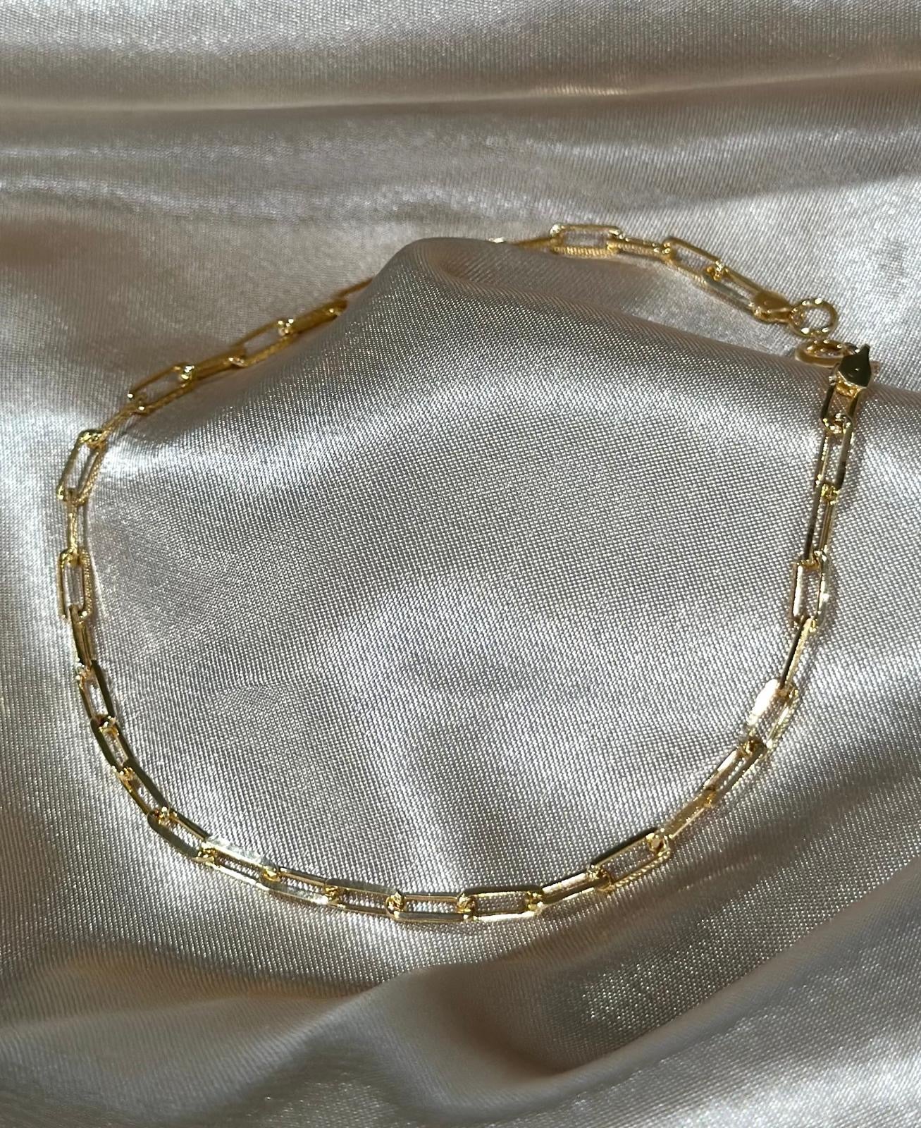 Classic Paperclip Anklet