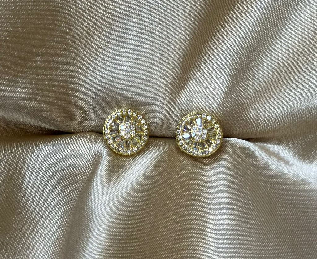 Clear Pizza Stud Earring