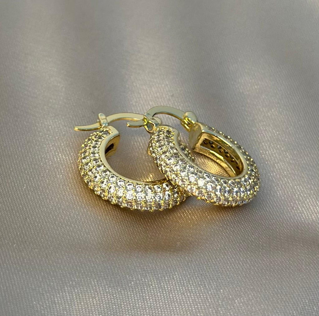 Frosted French Lever Hoop Earrings