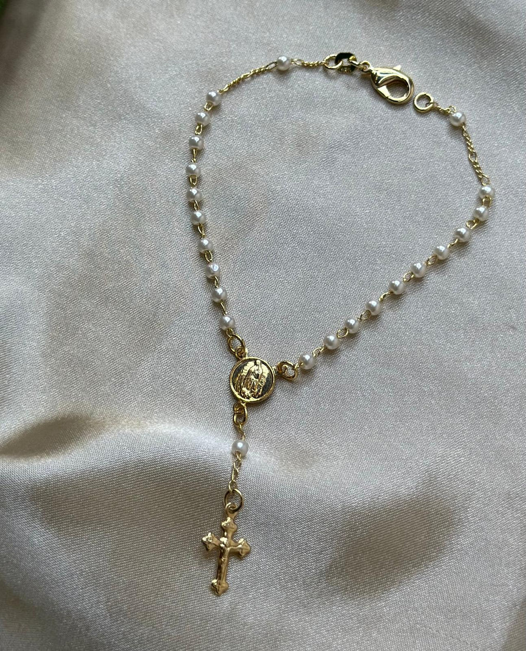 Pearl Rosary Bracelet
