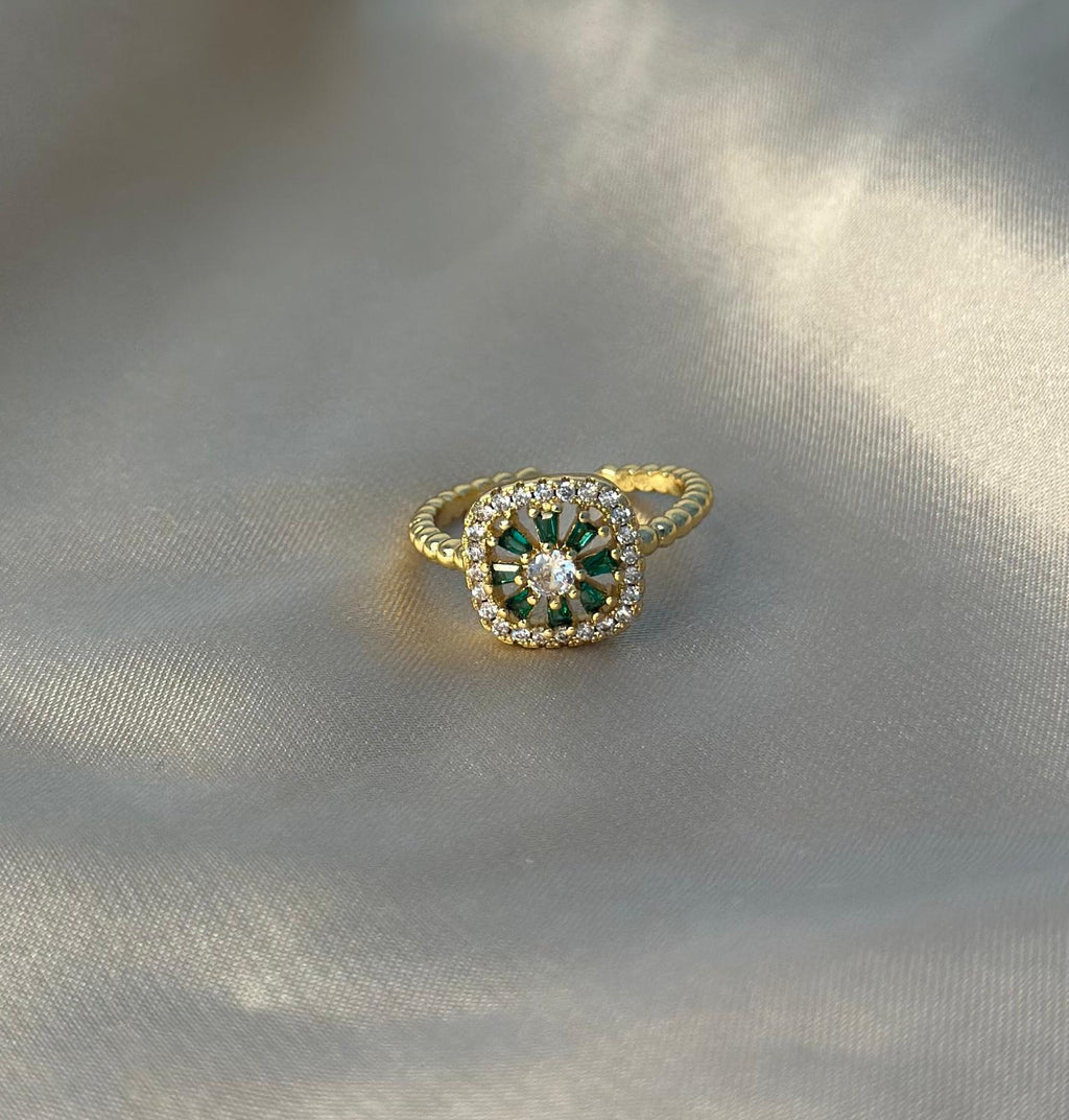Emerald Pizza Ring