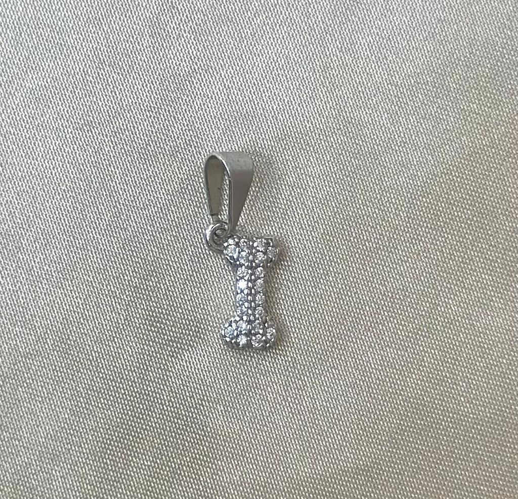 Silver Dog Bone Charm